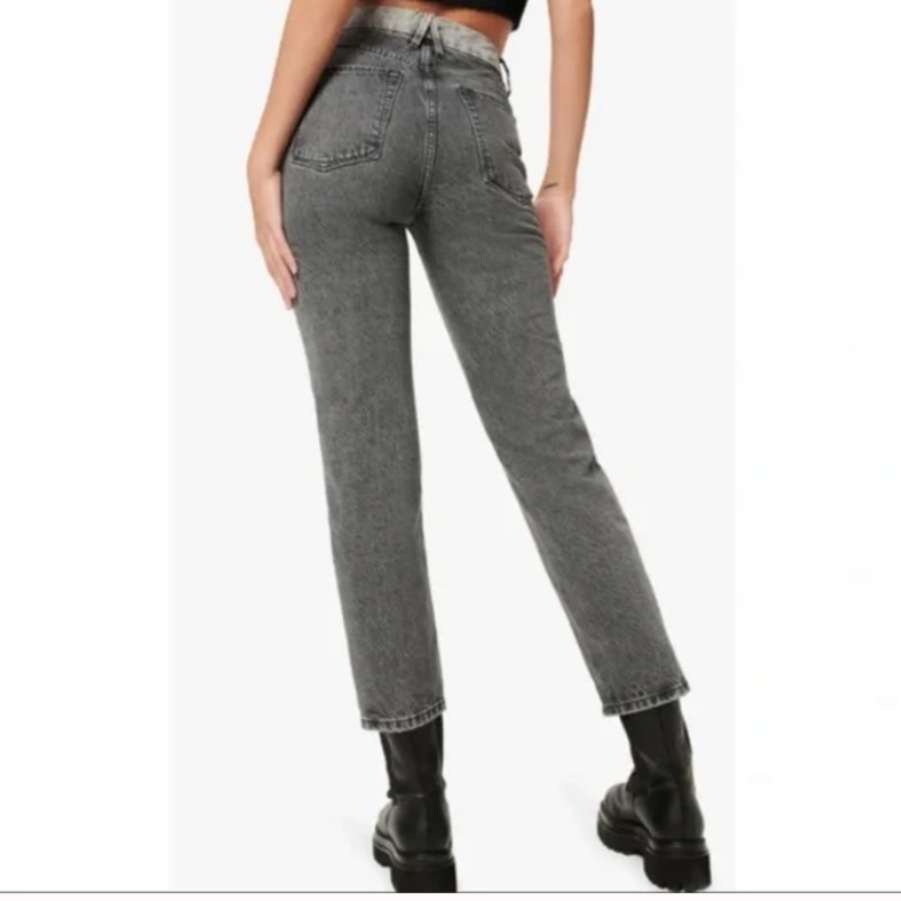 Good American Vintage Two Tone Jean black and gray classic jeans 0/25 - Picture 3 of 13